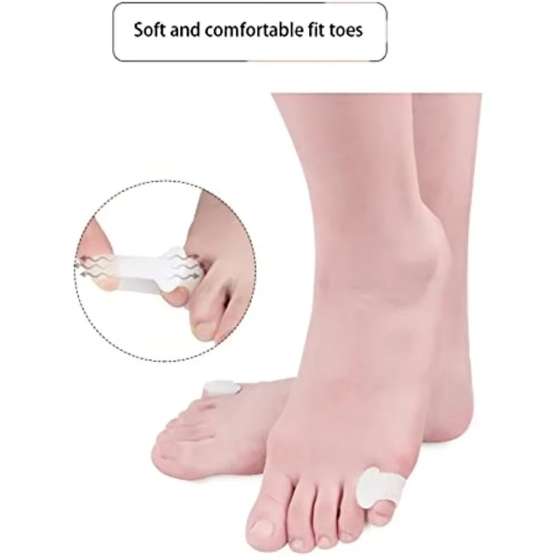 Yoga Toe Separator - 2pcs Silicone Toe Separator Finger Feet