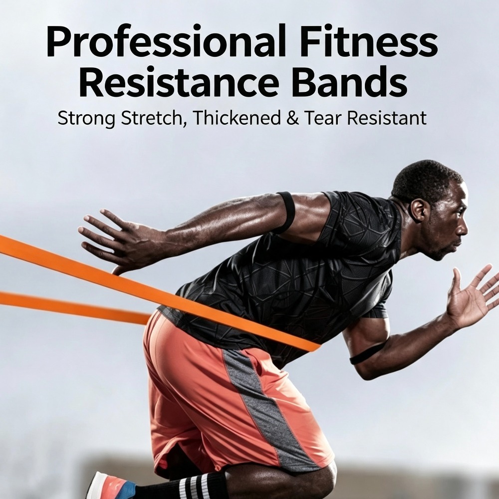 Yoga Fitness Resistance Band - Thickened Resistance Loop Bands, 25-65LBS Elastic