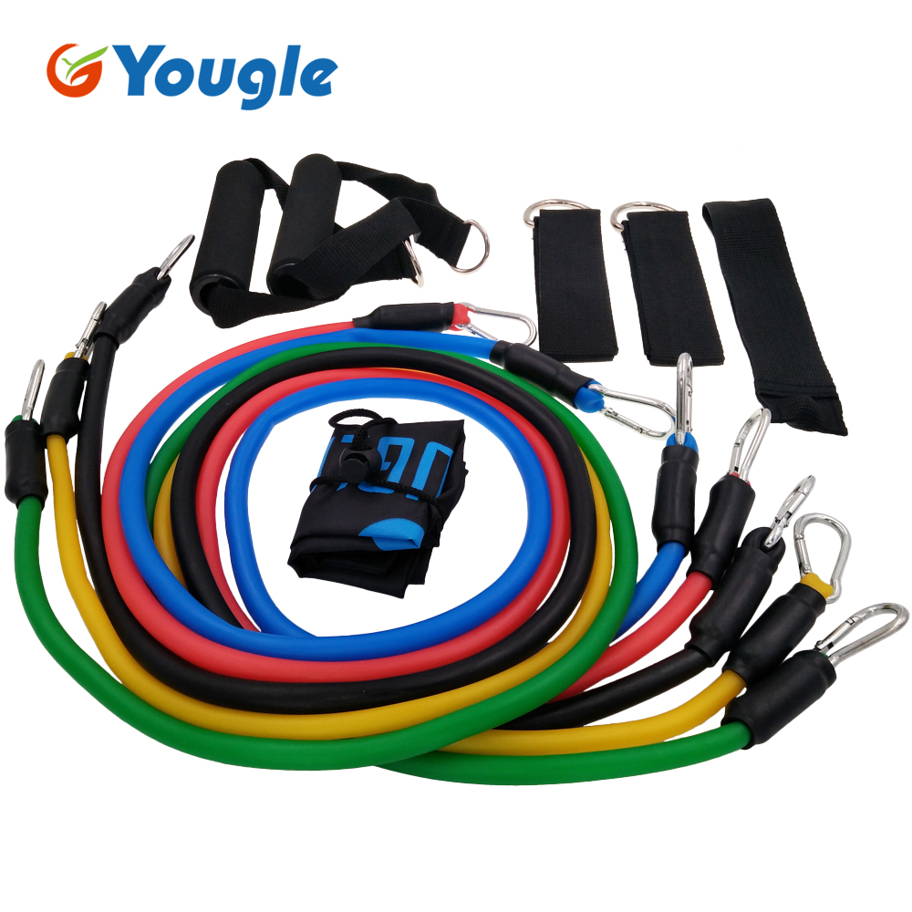 Yoga Fitness Resistance Band - YOUGLE 11 Cái/bộ Kéo Dây Các