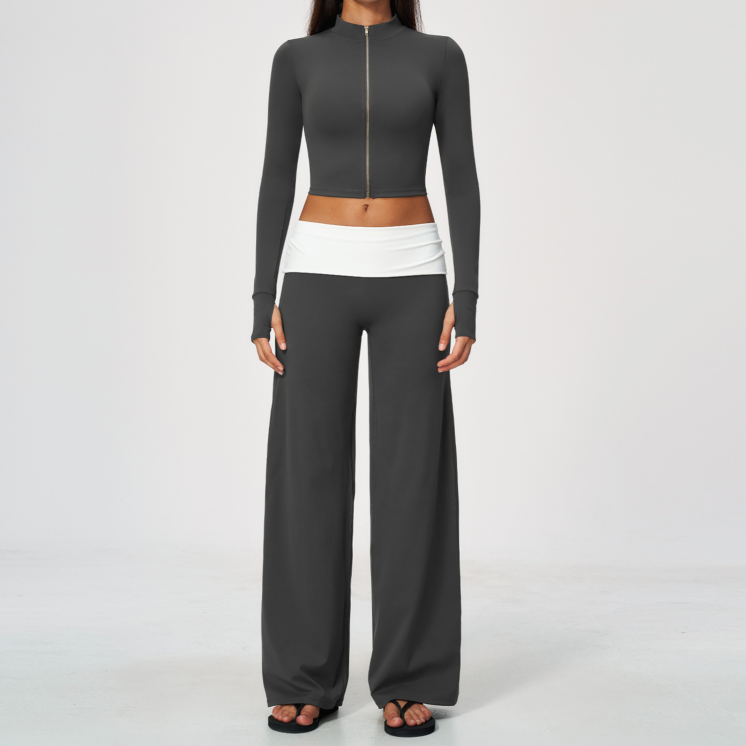 Zip Jacket Wide Leg Pants 2 Pi - đánh giá và giá Yoga & Fitness Classes By Niharika Zirakpur Reviews