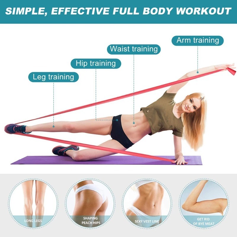 Natural Latex Resistance Bands - đánh giá và giá Yoga Fitness Resistance Band