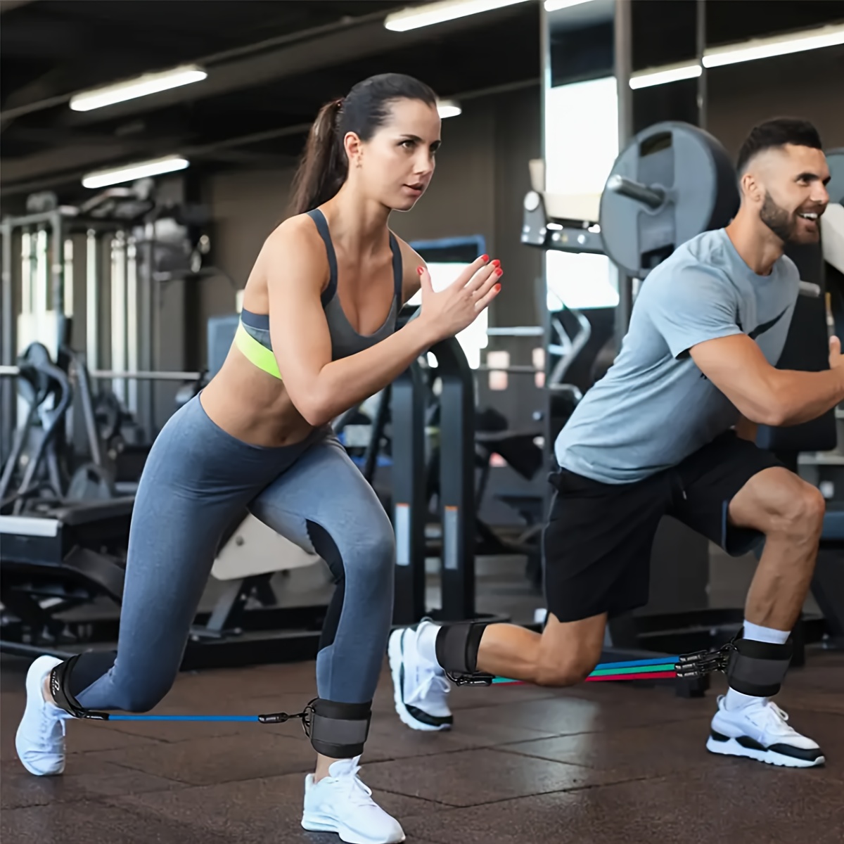 5‑Piece Ankle Resistance Band  - đánh giá và giá Yoga Fitness Resistance Band