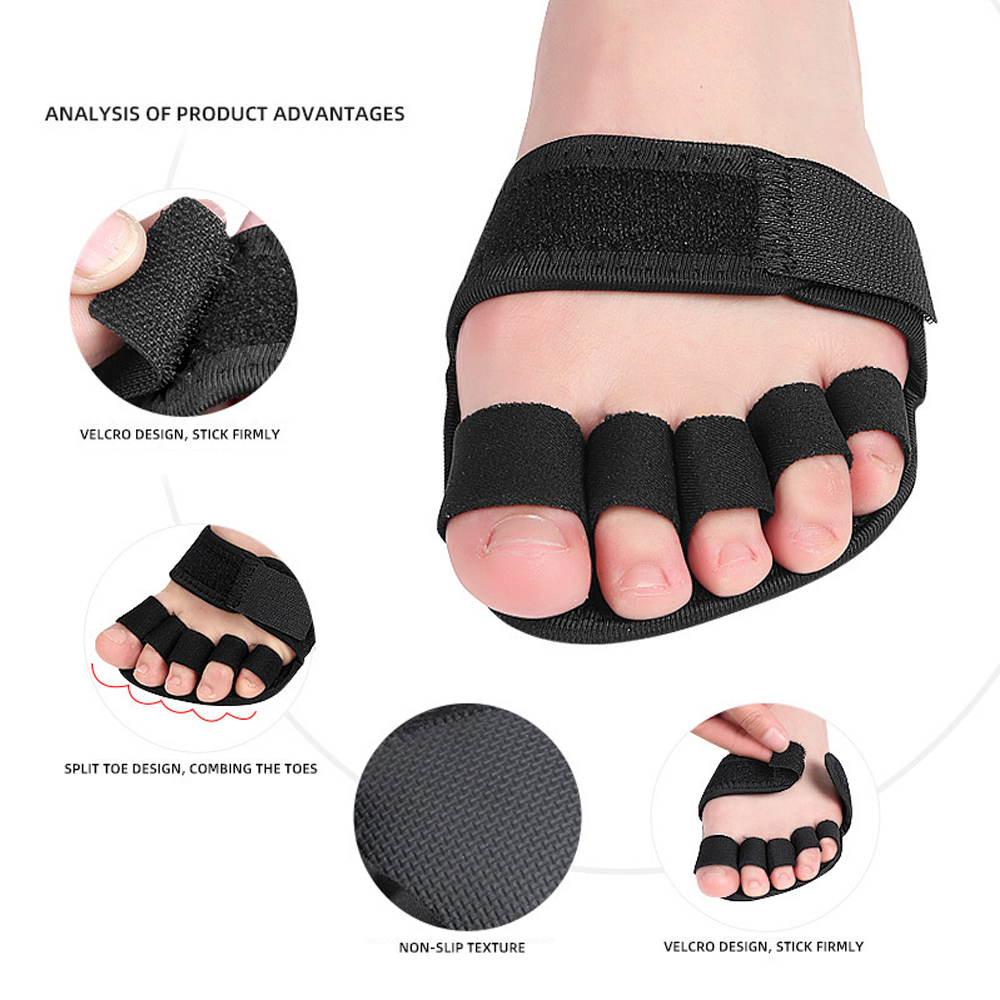 1 Pair Five-Finger Half-Palm Y - đánh giá và giá Yoga Toe Separator